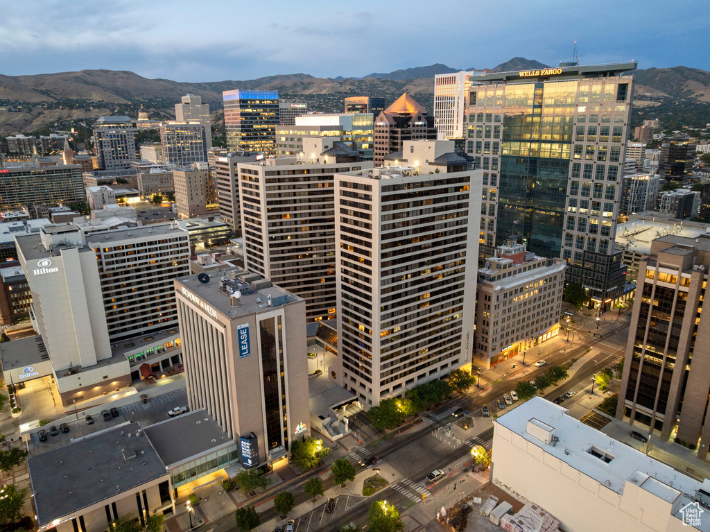 View of city featuring mountains