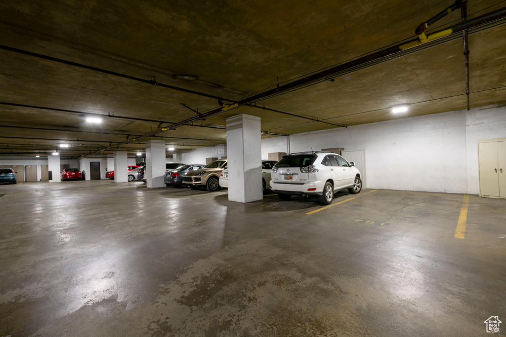 View of parking garage