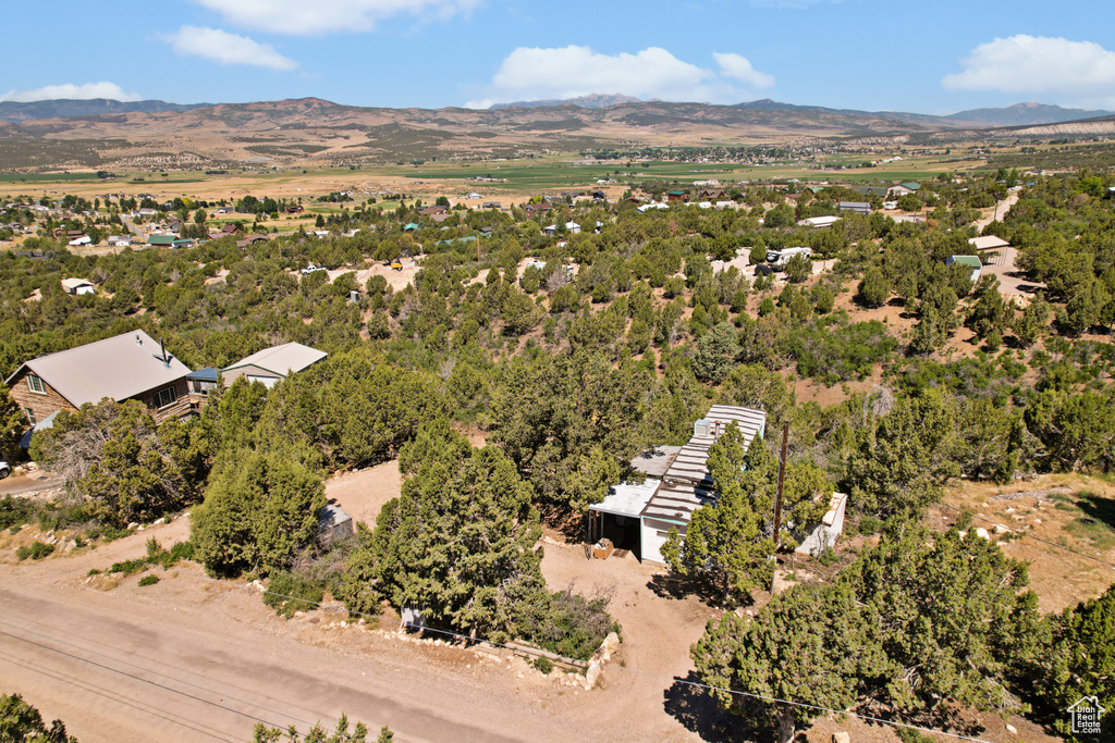 Drone / aerial view of mountains