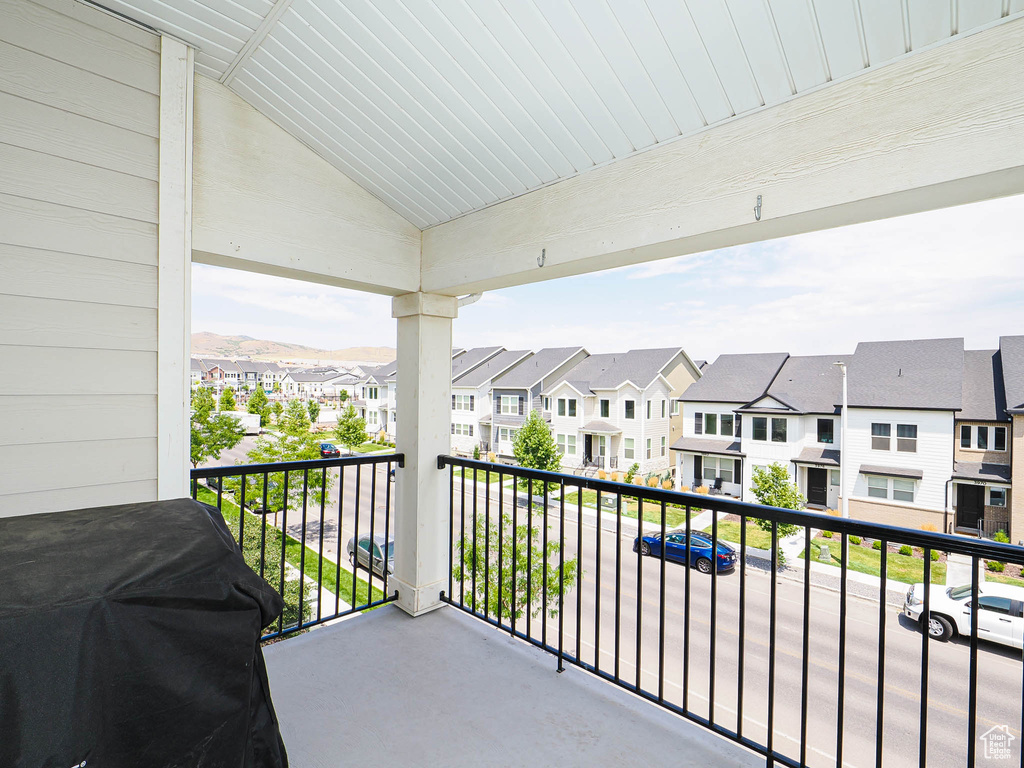 Balcony with a residential view