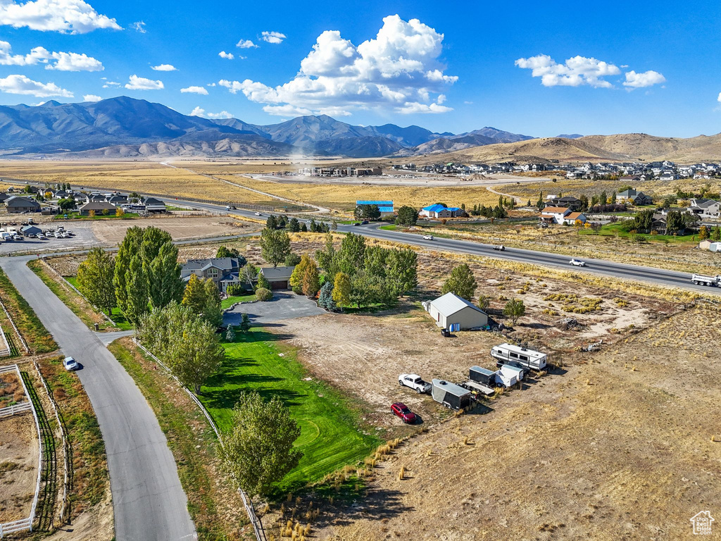 Aerial view of mountains