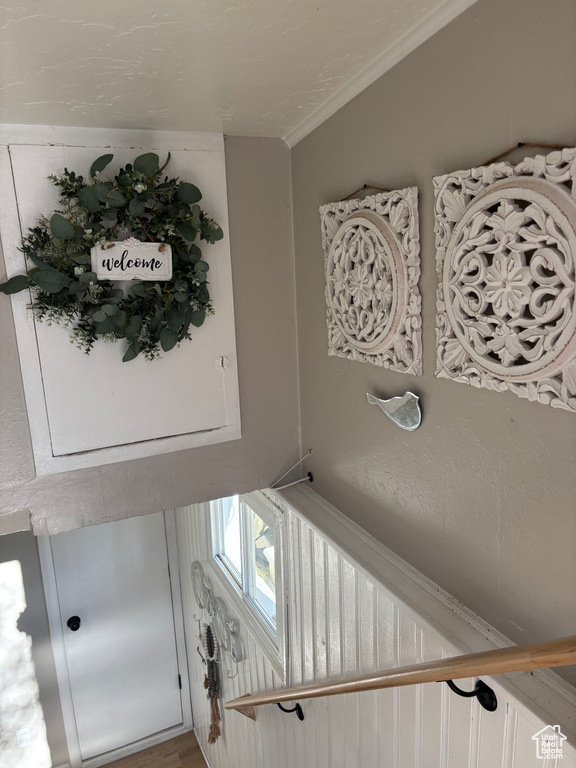 Stairs with ornamental molding