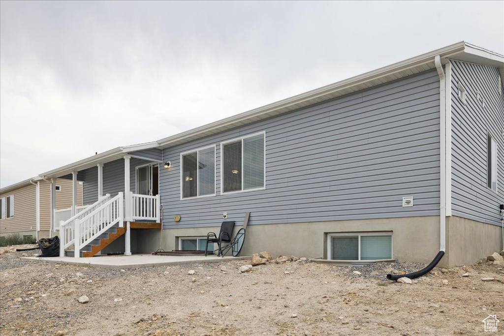 Rear view of house