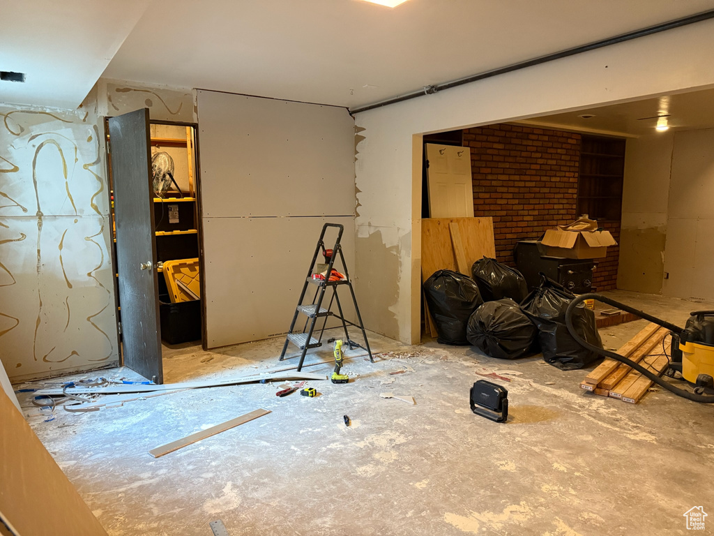 View of basement