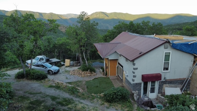 View of mountain background