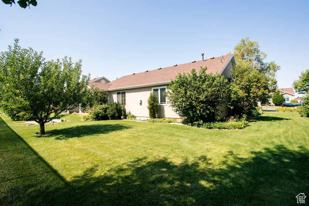 View of green lawn