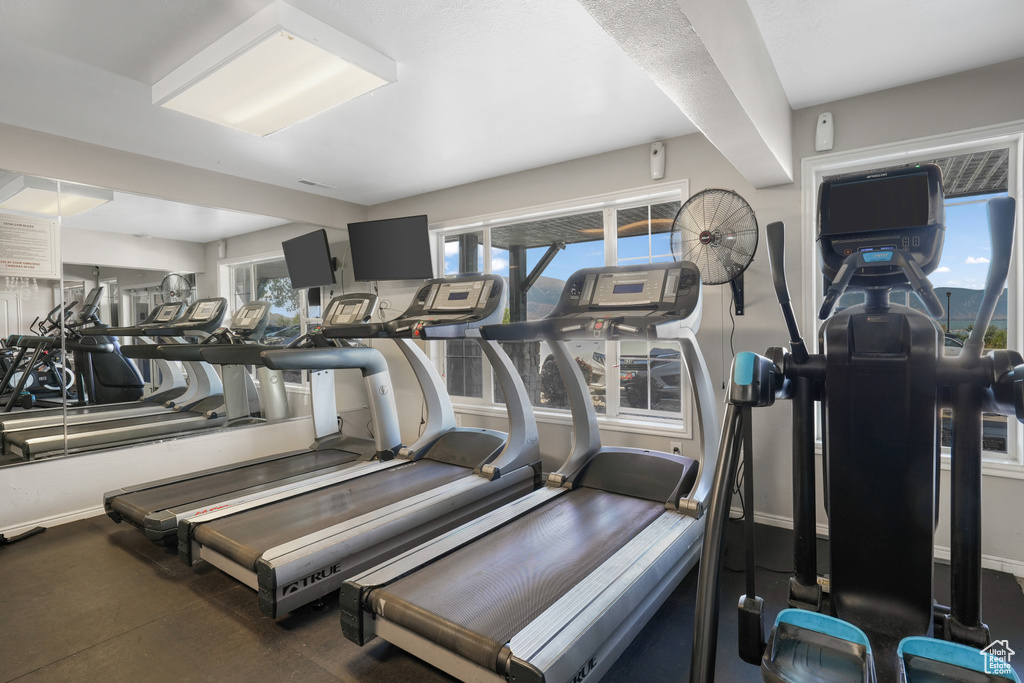 View of workout area