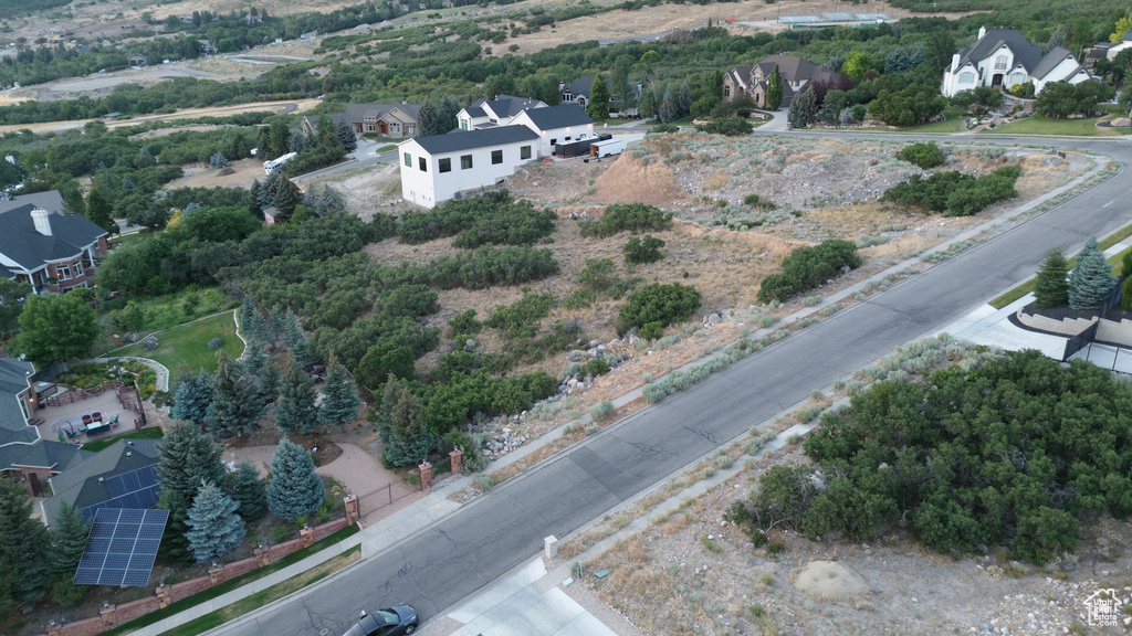 Aerial view of residential area