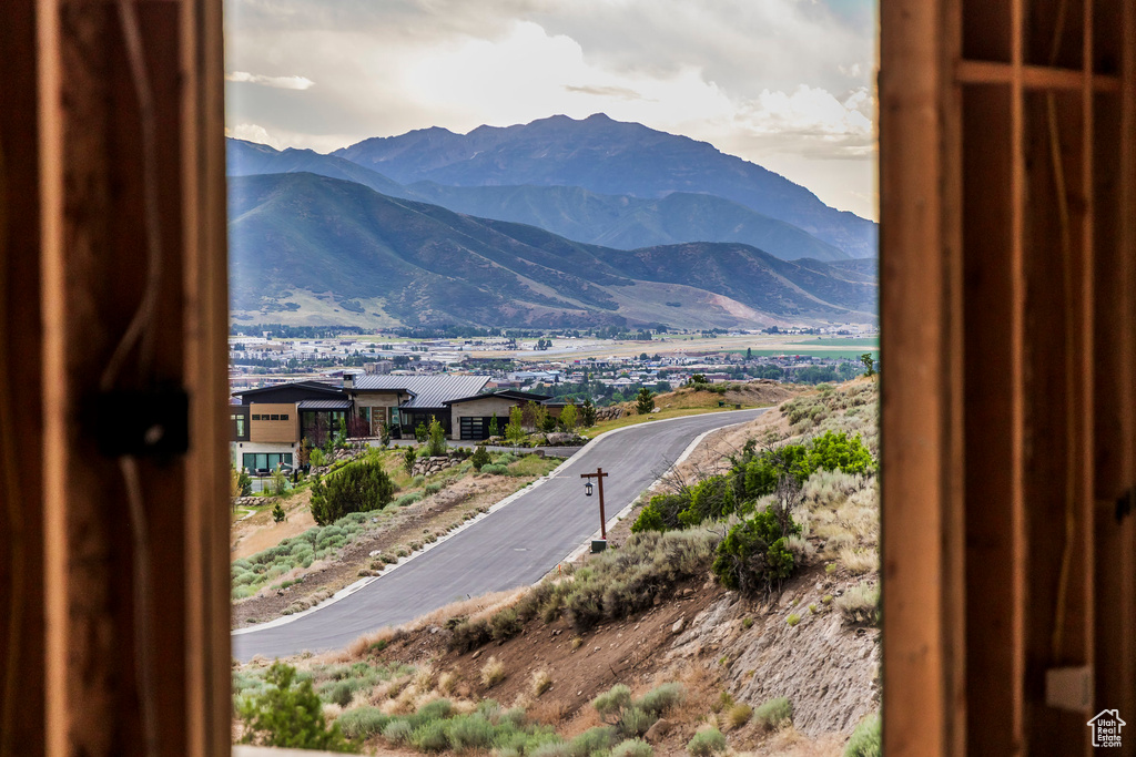 View of mountain background
