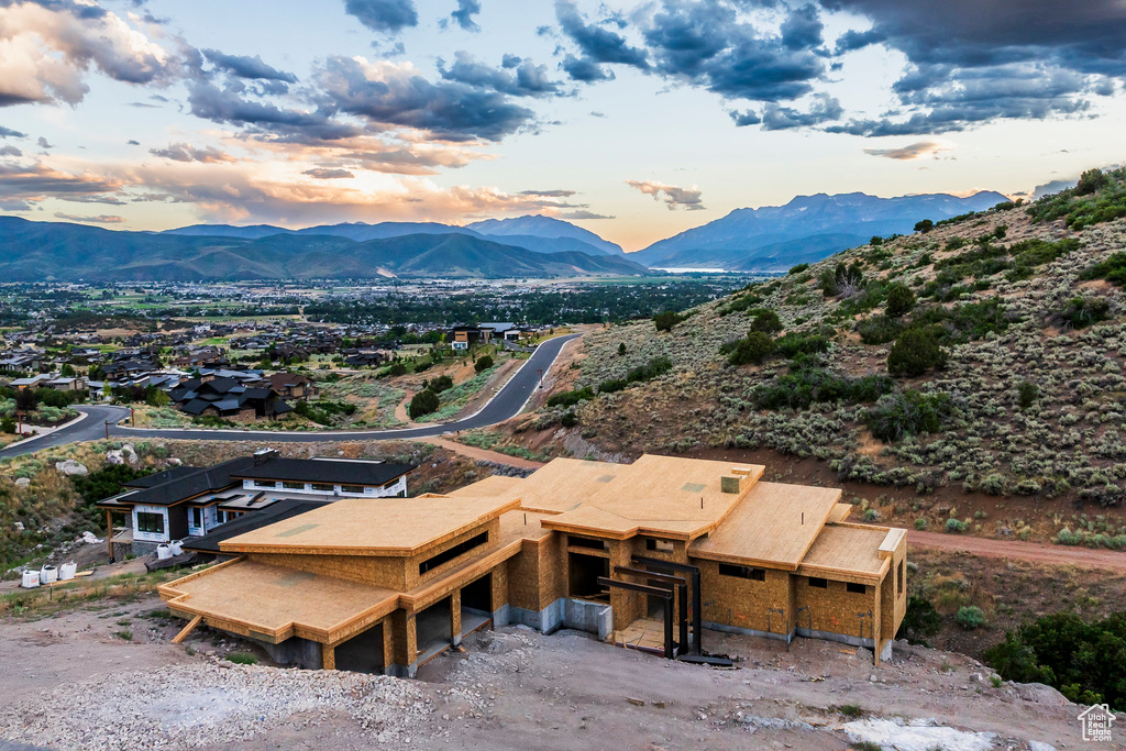 View of mountain background