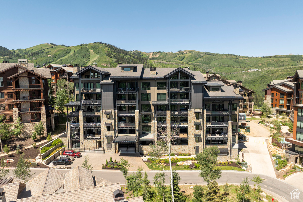 View of property featuring a mountain view