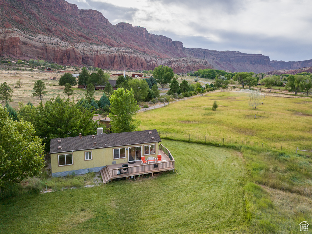 Mountain view featuring rural landscape