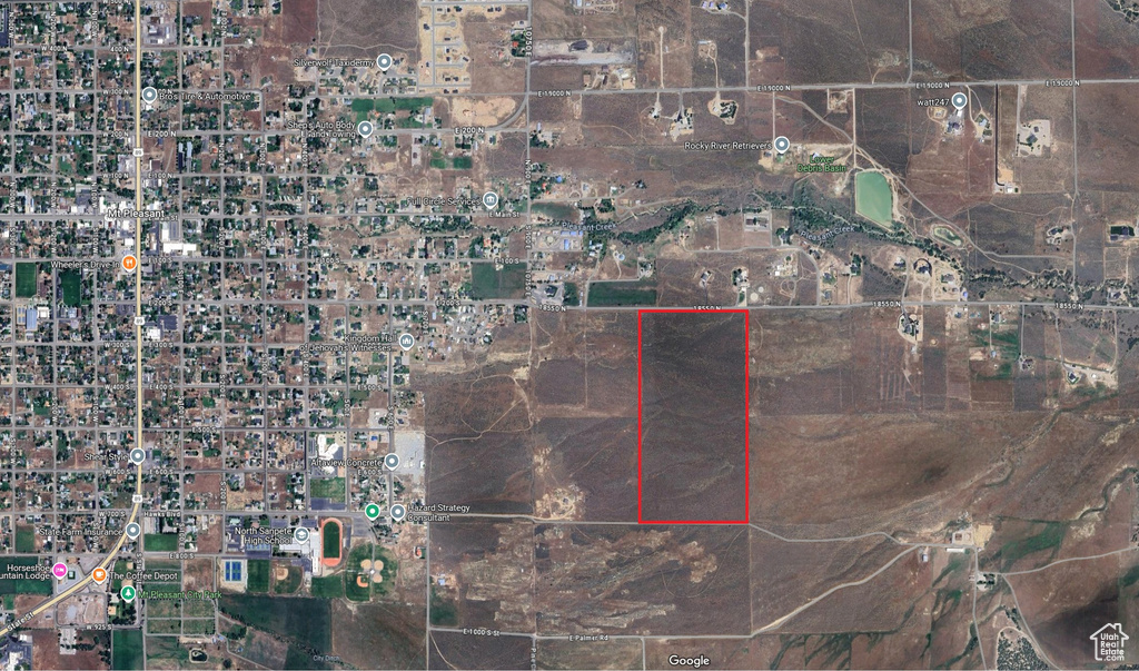 Map / location with property boundaries highlighted