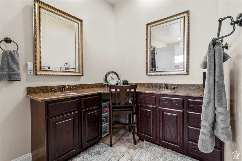 Bathroom featuring vanity