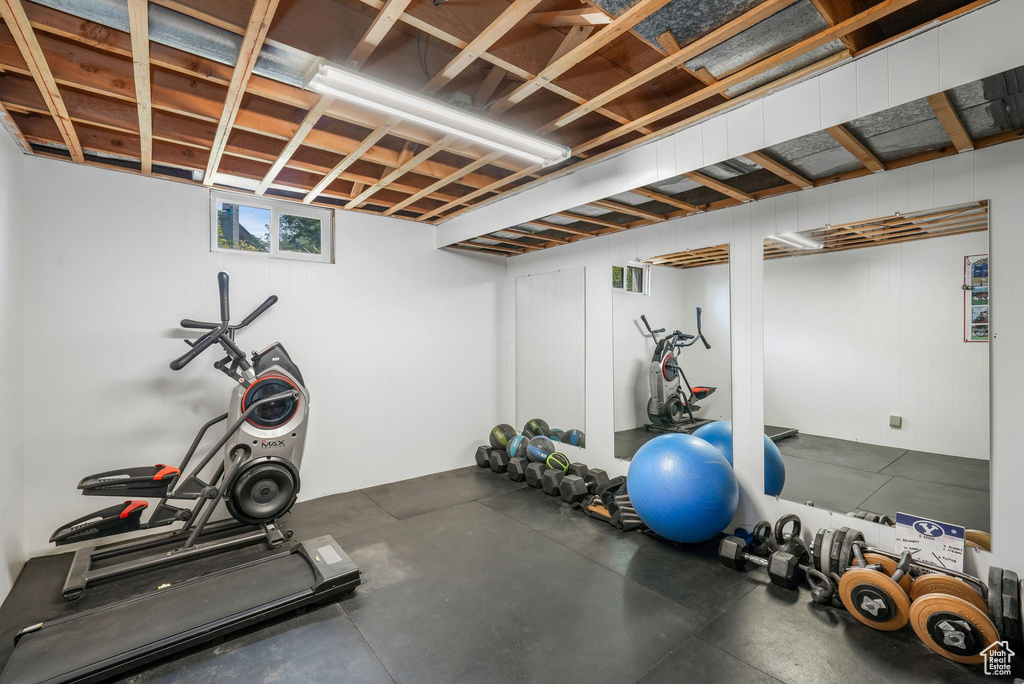 View of workout area