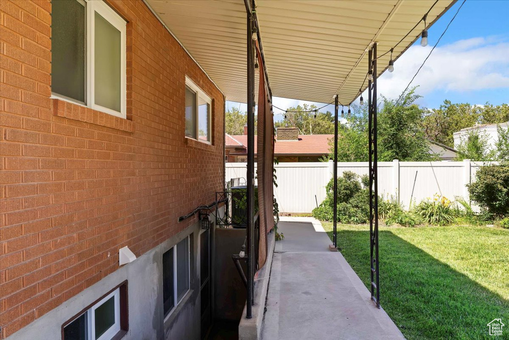 View of patio
