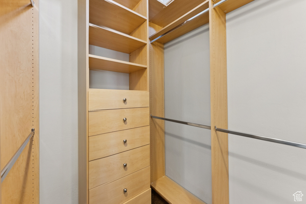 View of spacious closet