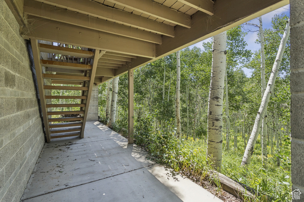 View of patio
