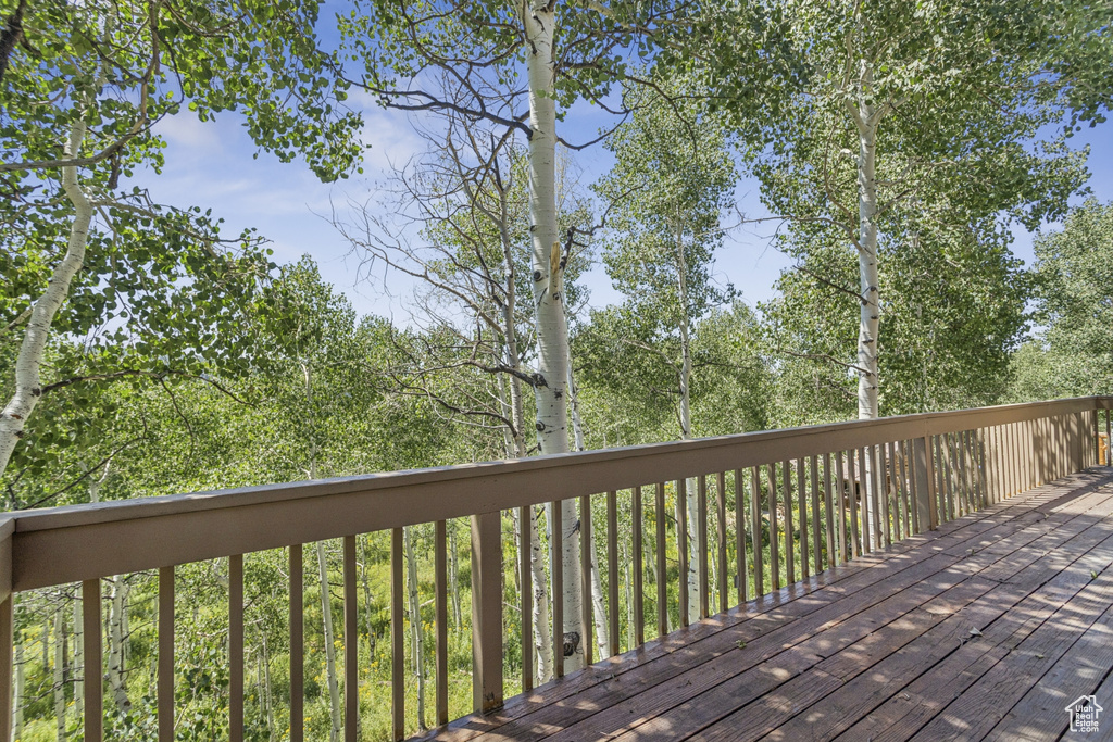 View of deck