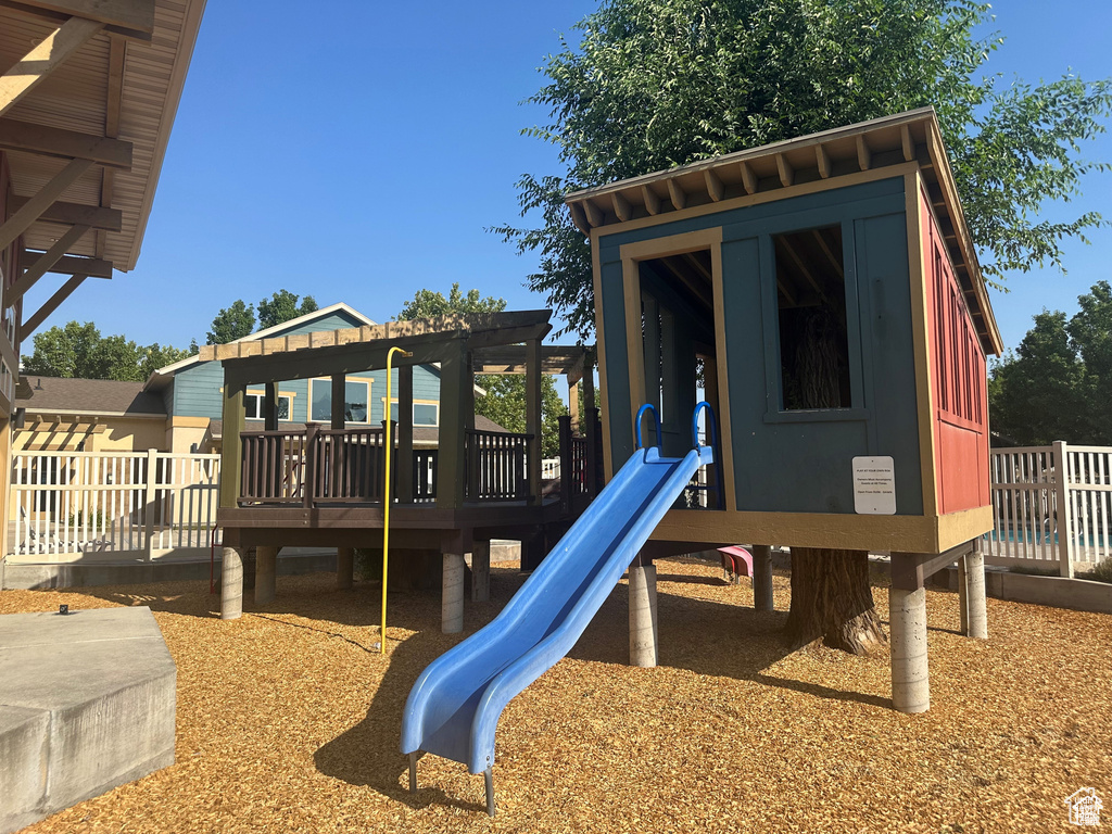 View of jungle gym