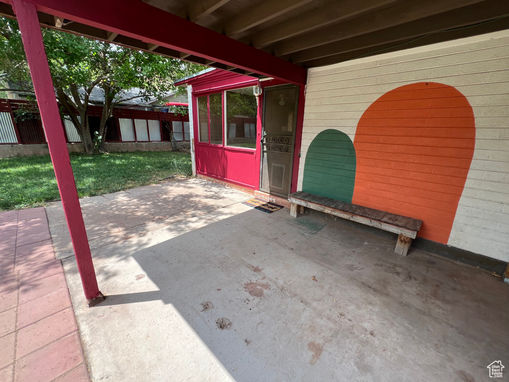 View of patio