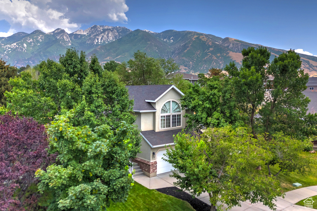 View of mountain background