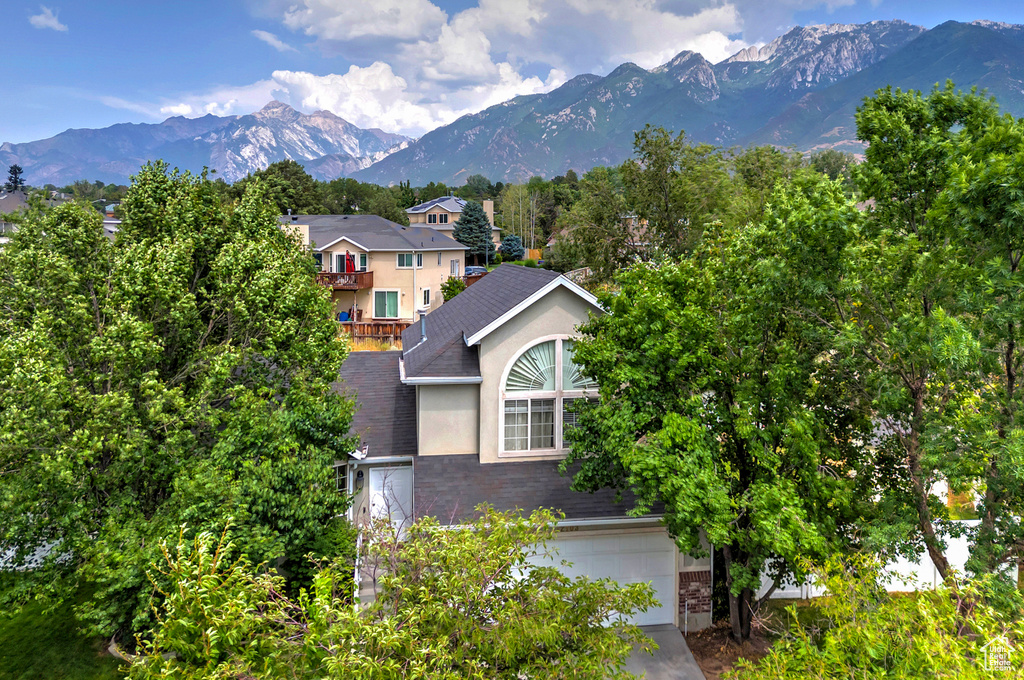 View of mountain background