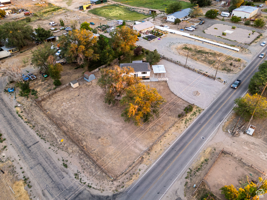 Aerial view of property and surrounding area