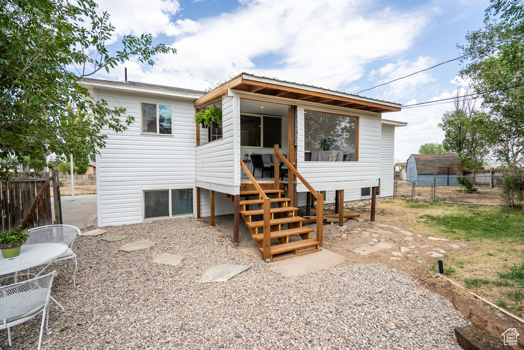 Back of property