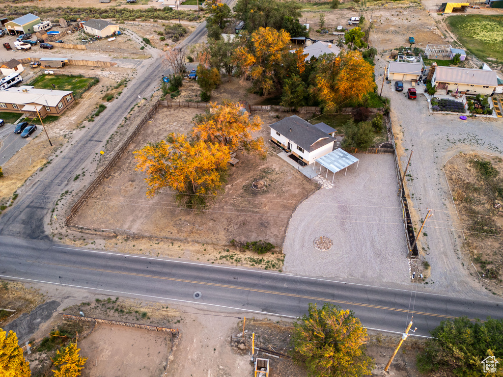 Aerial view of property and surrounding area