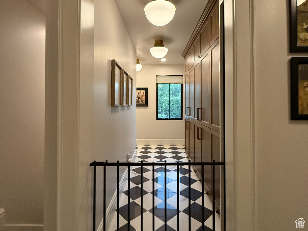 Hall with baseboards