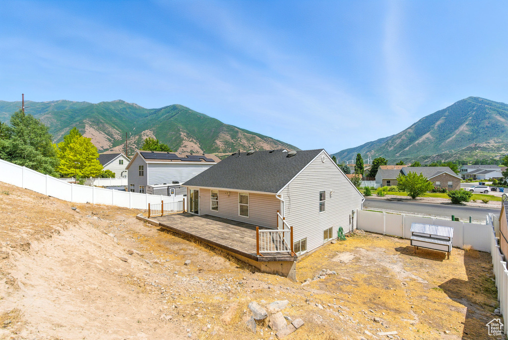 View of mountain background