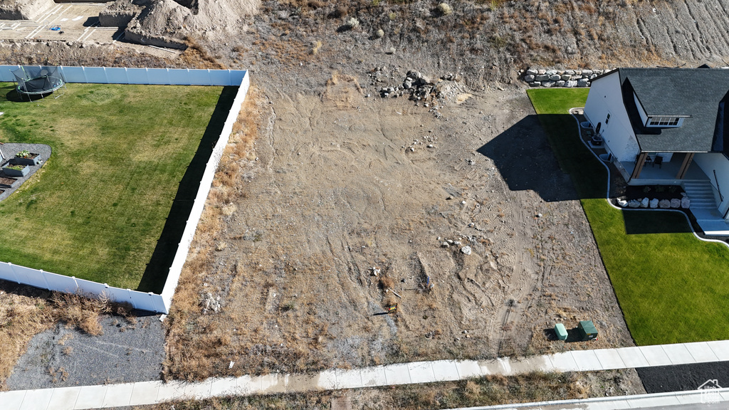 View from above of property