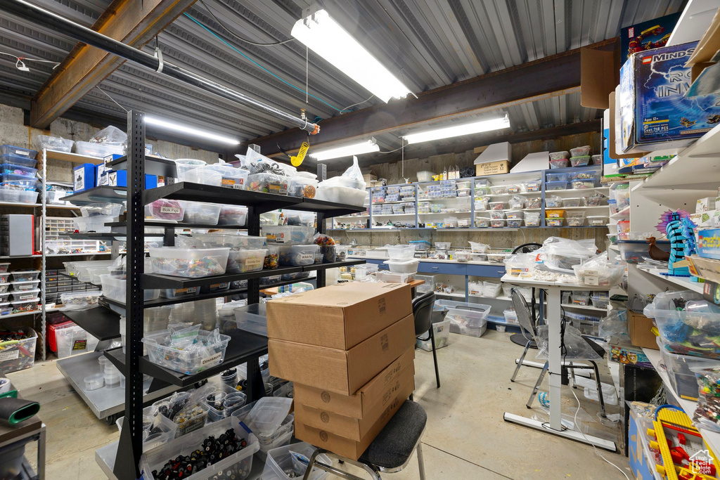 View of storage area