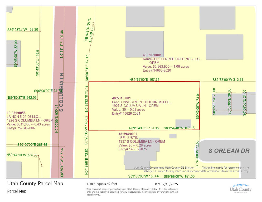 1927  COLUMBIA LN Orem, UT 84097