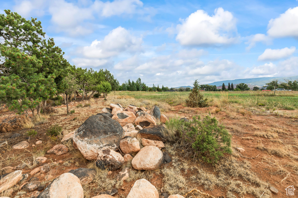 View of yard featuring a rural view
