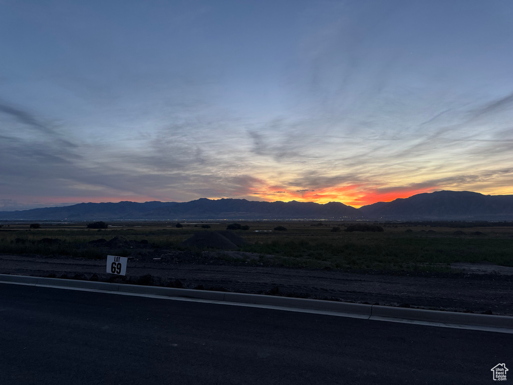 Mountain view featuring rural landscape