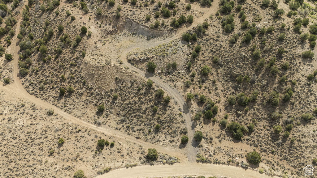 Aerial view of property's location featuring rural landscape