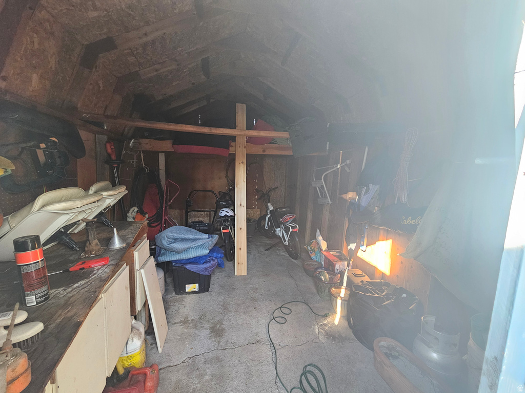 View of storage area