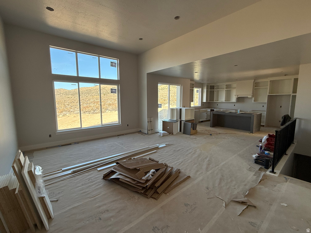 Living area featuring plenty of natural light
