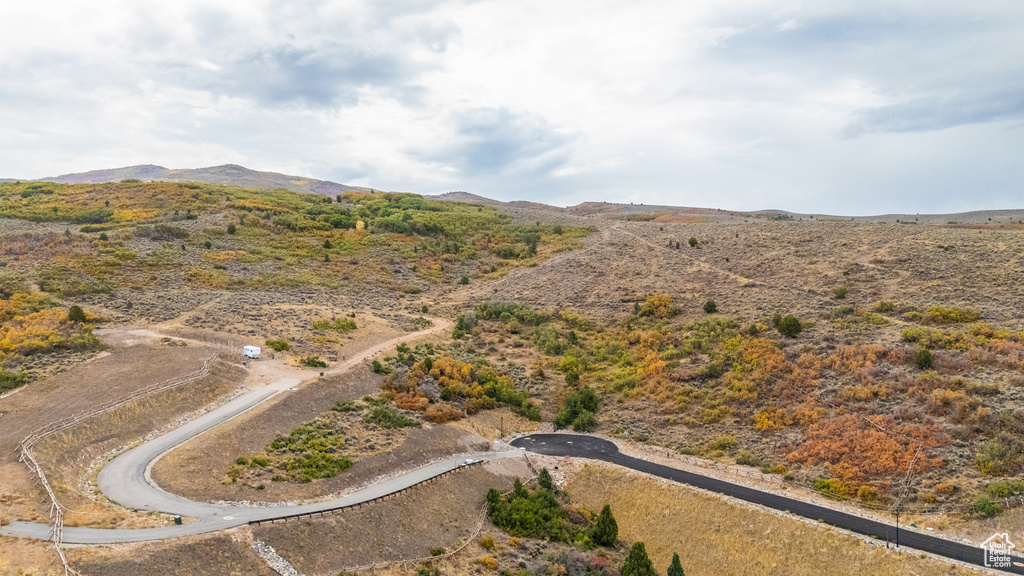 Bird\\\\\\\'s eye view of mountains