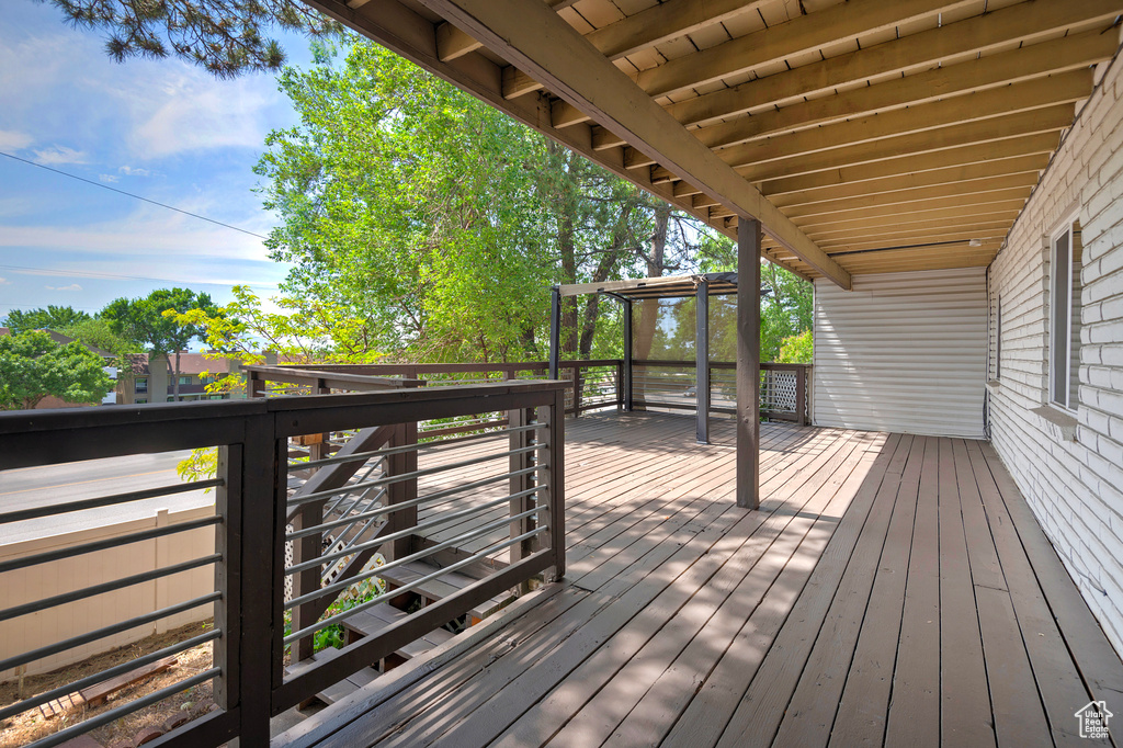 View of deck