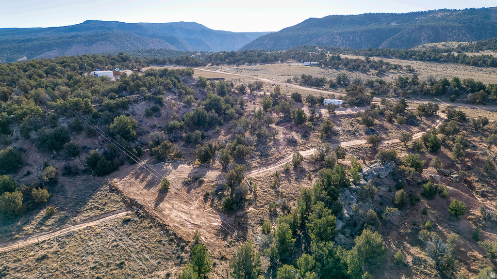Drone / aerial view of mountains