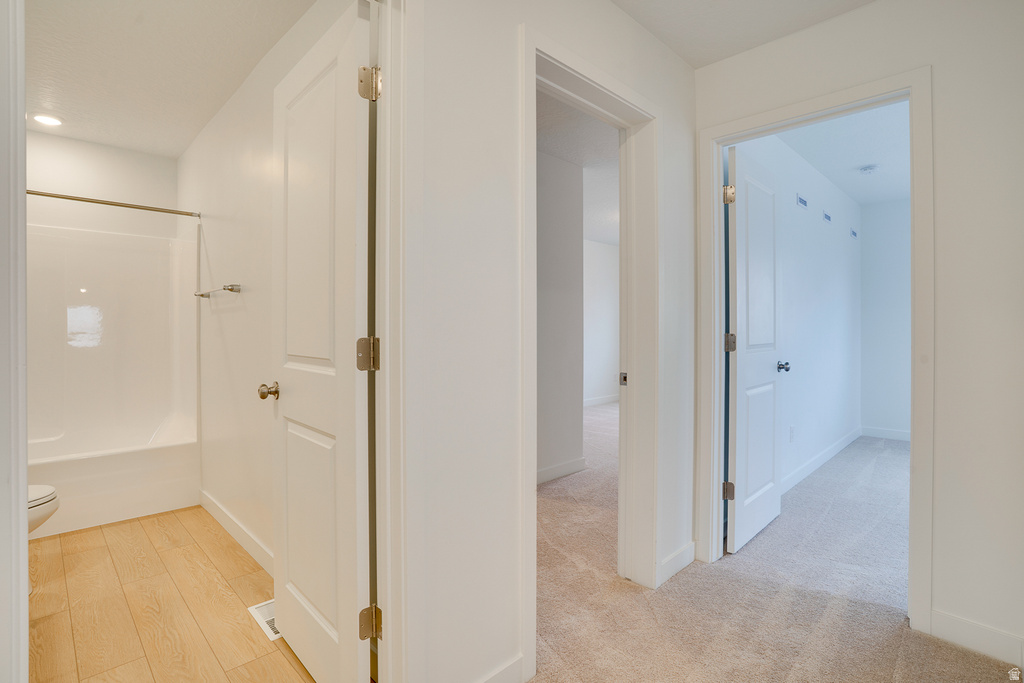 Hall with baseboards