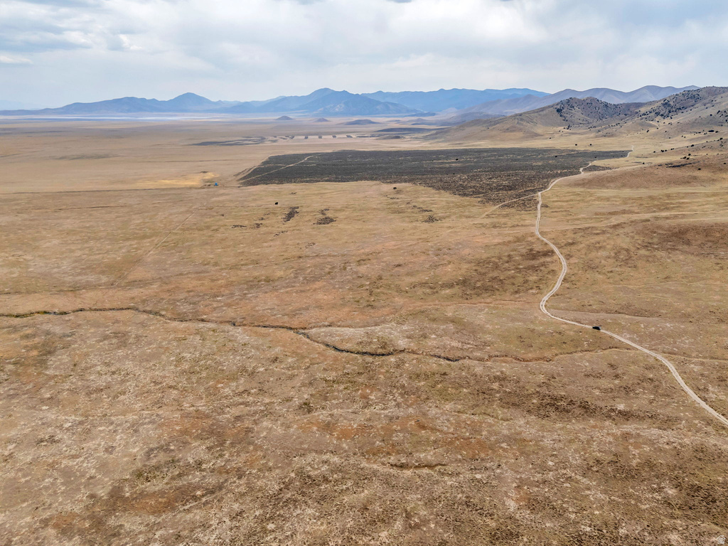 Mountain view with rural landscape