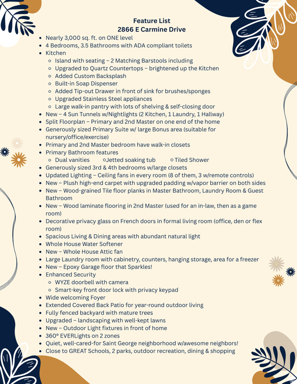 2866 E CARMINE DR St George, UT 84790