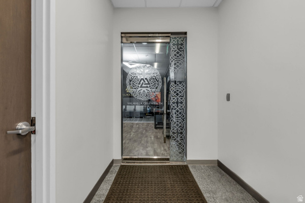 Hall with baseboards