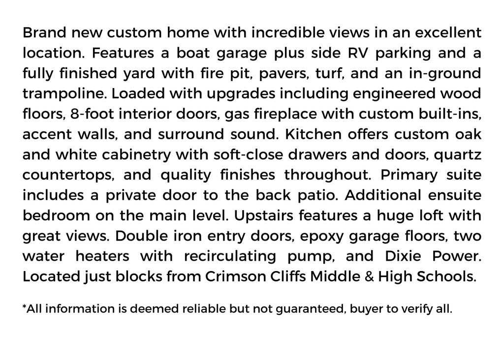 347 E MAYFIELD WOODS LN Washington, UT 84780