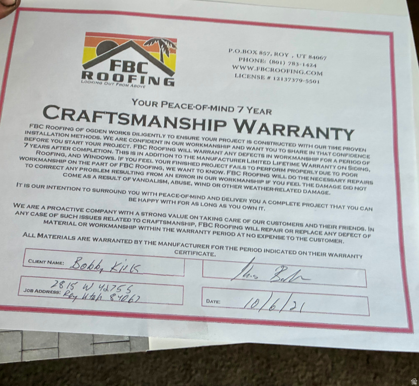 2815 W 4275 S Roy, UT 84067