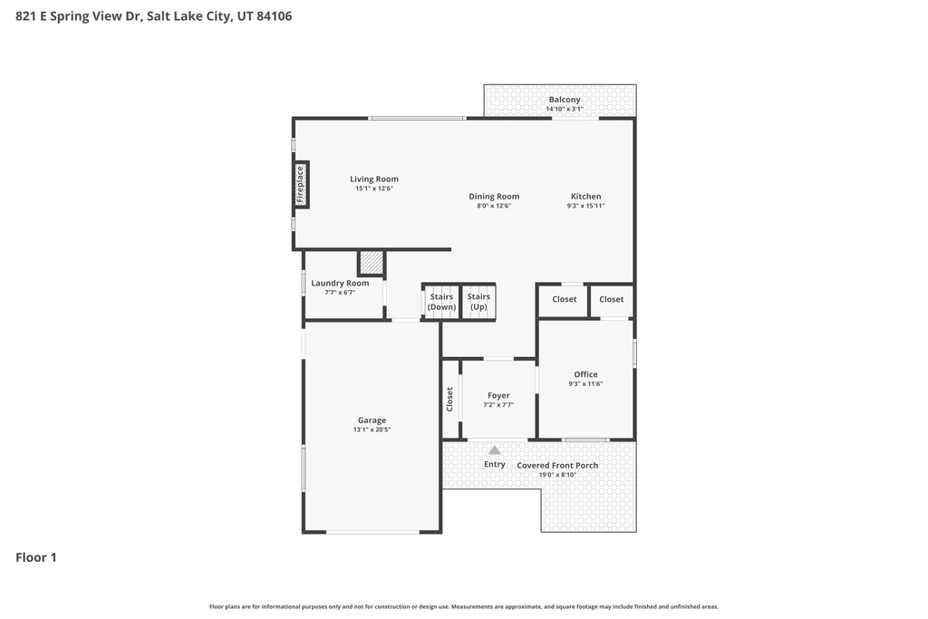 821 E SPRINGVIEW DR Salt Lake City, UT 84106